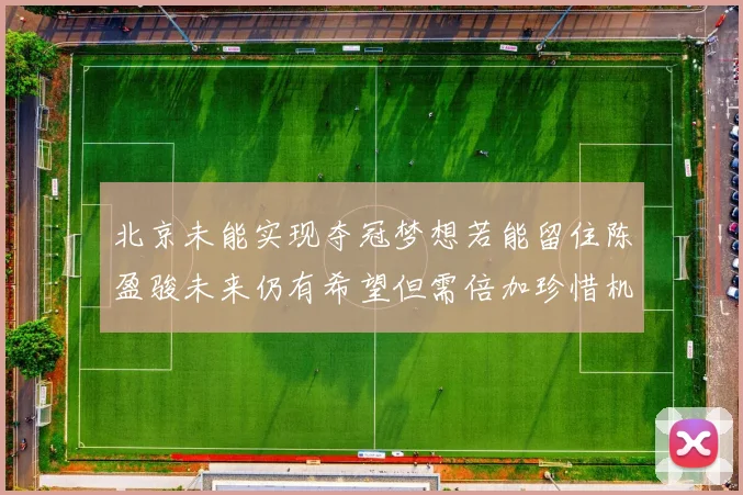 北京未能实现夺冠梦想若能留住陈盈骏未来仍有希望但需倍加珍惜机会